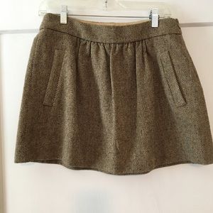 J. Crew Wool Mini Skirt